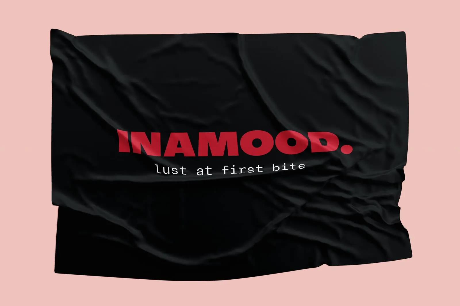 The INAMOOD logo on a black flag