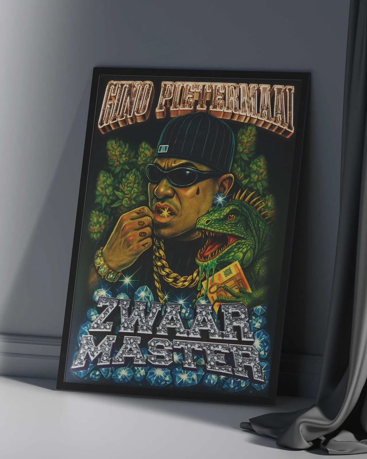 The Zwaar Master A1 poster framed, designed by Posterboyz Studio