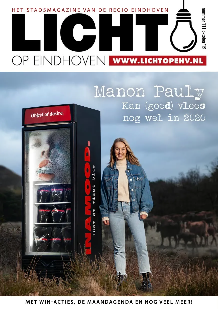 Licht op Eindhoven cover featuring INAMOOD and the freezer unit