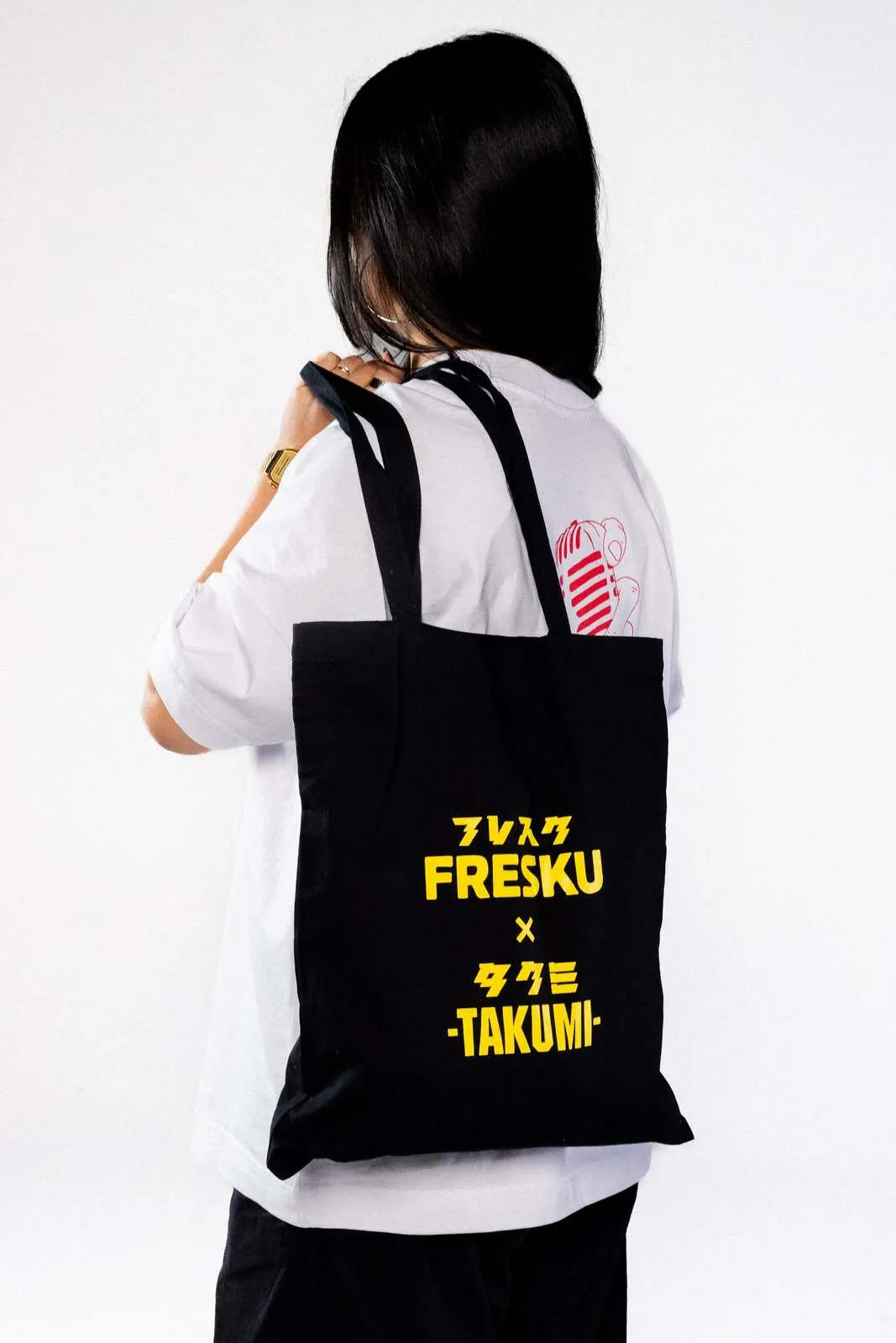 The organic cotton Fresku x Takumi tote bag